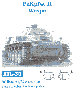 Friulmodel 30 1/35 PzKpfw II Wespe Track Set (230 Links)