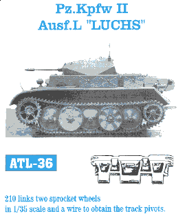 Friulmodel 36 1/35 PzKpfw II Ausf L Luchs Track Set (210 Links)