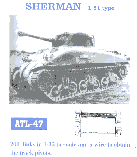 Friulmodel 47 1/35 Sherman T51 Track Set (200 Links)