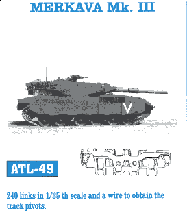 Friulmodel 49 1/35 Merkava Mk III Track Set (240 Links)