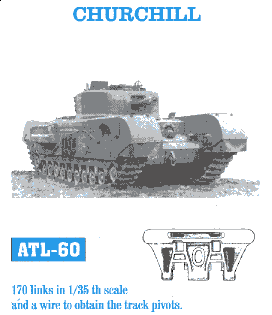Friulmodel 60 1/35 Churchill Track Set (170 Links)
