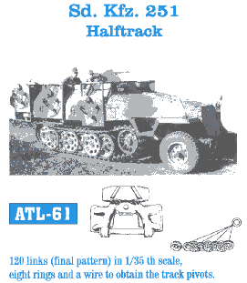 Friulmodel 61 1/35 SdKfz 251 Track Set (120 Links)