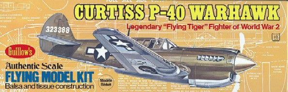 Guillows 501 16-1/2" Wingspan P40 Kit