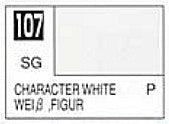 Mr Hobby Paints 107 Lacquer Based Semi-Gloss Character White 10ml Bottle (6/Bx)