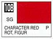 Mr Hobby Paints 108 Lacquer Based Semi-Gloss Character Red 10ml Bottle (6/Bx)