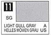 Mr Hobby Paints 11 Lacquer Based Semi-Gloss Light Gull Gray 10ml Bottle (6/Bx)