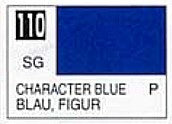 Mr Hobby Paints 110 Lacquer Based Semi-Gloss Character Blue 10ml Bottle (6/Bx)