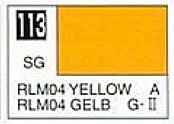 Mr Hobby Paints 113 Lacquer Based Semi-Gloss Yellow RLM04 10ml Bottle (6/Bx)