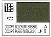 Mr Hobby Paints 126 Lacquer Based Semi-Gloss Cockpit Color Mitsubishi 10ml Bottle (6/Bx)