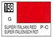 Mr Hobby Paints 158 Lacquer Based Super Italian Red 10ml Bottle (6/Bx)