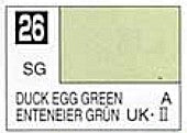 Mr Hobby Paints 26 Lacquer Based Semi-Gloss Duck Egg Green 10ml Bottle (6/Bx)