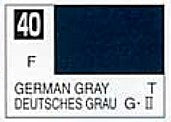 Mr Hobby Paints 40 Lacquer Based Flat German Gray 10ml Bottle (6/Bx)