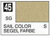 Mr Hobby Paints 45 Lacquer Based Semi-Gloss Sail Color 10ml Bottle (6/Bx)