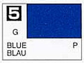 Mr Hobby Paints 5 Lacquer Based Gloss Blue 10ml Bottle (6/Bx)