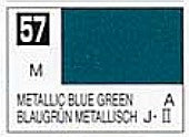 Mr Hobby Paints 57 Lacquer Based Metallic Blue Green 10ml Bottle (6/Bx)