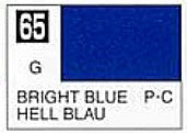 Mr Hobby Paints 65 Lacquer Based Gloss Bright Blue 10ml Bottle (6/Bx)