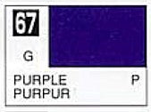 Mr Hobby Paints 67 Lacquer Based Gloss Purple 10ml Bottle (6/Bx)