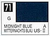 Mr Hobby Paints 71 Lacquer Based Gloss Midnight Blue 10ml Bottle (6/Bx)