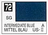 Mr Hobby Paints 72 Lacquer Based Semi Intermediate Blue 10ml Bottle (6/Bx)