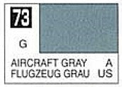 Mr Hobby Paints 73 Lacquer Based Gloss Aircraft Gray  10ml Bottle (6/Bx)