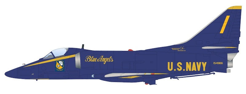 Hobby Master HA1438 1/72 Scale A-4F Skyhawk - #1 Airplane US Navy Blue