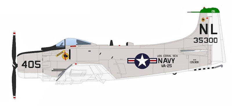 Hobby Master HA2920 1/72 Scale Douglas A-1H Skyraider US Navy Last Combat Mission