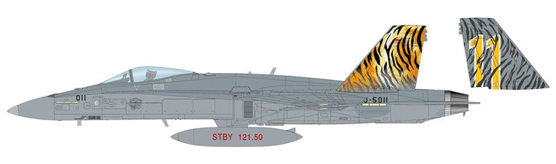 Hobby Master HA3597 1/72 Scale F/A-18C Hornet - Staffel 11 Swiss Air Force