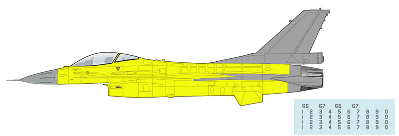Hobby Master HA38036B 1/72 Scale F-16V Yellow Viper - ROCAF 2023