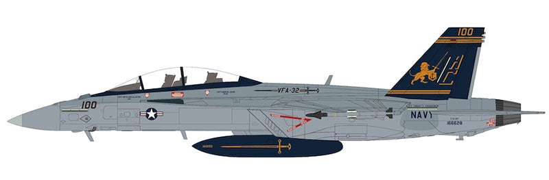 Hobby Master HA5137 1/72 Scale F/A-18F Super Hornet - VFA-32 Fighting Swordsmen EAA