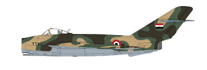 Hobby Master HA5911 1/72 Scale MiG-17F Fresco - Egyptian Air Force