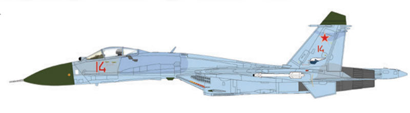 Hobby Master HA6020 1/72 Scale Su-27 Flanker B - Red 14 Russian Air