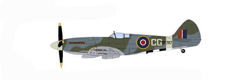 Hobby Master HA7115 1/48 Scale Spitfire XIV - RM787/CG