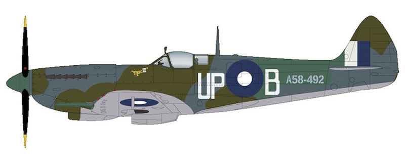 Hobby Master HA8327 1/48 Scale Spitfire MK.VIII - UP-B/A58-492 RAAF Diecast model