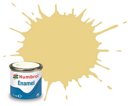 Humbrol 103 14ml. Enamel Matte Cream Tinlets (6)