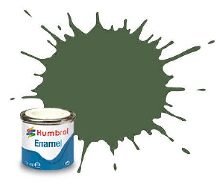 Humbrol 117 14ml. Enamel Matte US Light Green Tinlets (6)