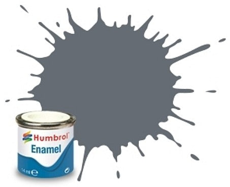 Humbrol 123 14ml. Enamel Satin Extra Dark Sea Grey Tinlets (6)