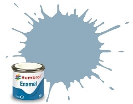 Humbrol 128 14ml. Enamel Satin US Compass Grey Tinlets (6)