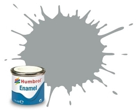 Humbrol 129 14ml. Enamel Satin US Gull Grey Tinlets (6)