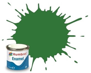 Humbrol 131 14ml. Enamel Satin Mid Green Tinlets (6)