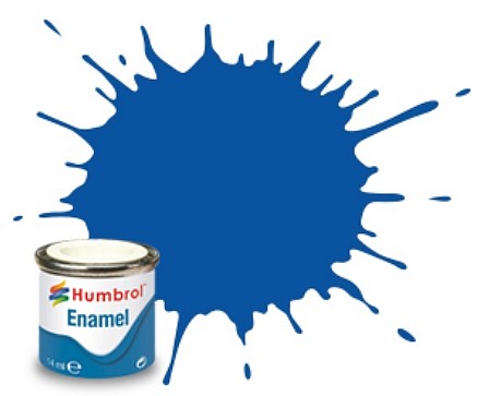 Humbrol 14 14ml. Enamel Gloss French Blue Tinlets (6)