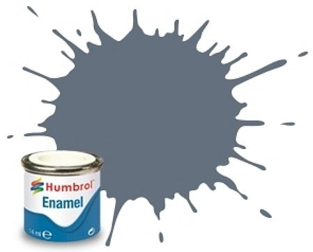 Humbrol 144 14ml. Enamel Matte Intermediate Blue Tinlets (6)