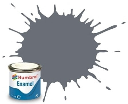 Humbrol 145 14ml. Enamel Matte Medium Grey Tinlets (6)