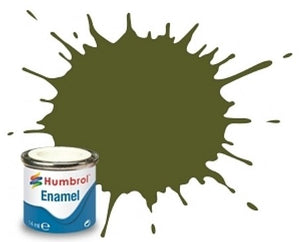 Humbrol 149 14ml. Enamel Matte Dark Green Tinlets (6)