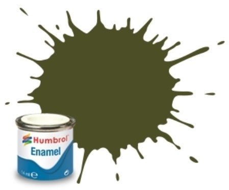 Humbrol 159 14ml. Enamel Matte Khaki Drab Tinlets (6)