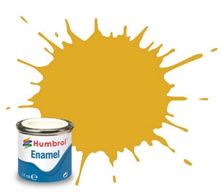 Humbrol 16 14ml. Enamel Metallic Gold Tinlets (6)