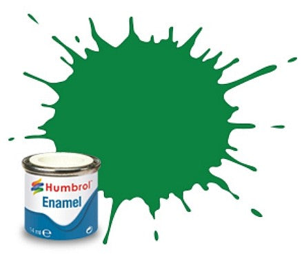 Humbrol 2 14ml. Enamel Gloss Emerald Green Tinlets (6)