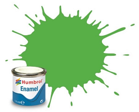 Humbrol 208 14ml. Enamel Gloss Signal Green Tinlets (6)