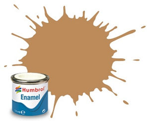 Humbrol 225 14ml. Enamel Matte Middle Stone Tinlets (6)