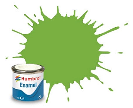 Humbrol 38 14ml. Enamel Gloss Lime Green Tinlets (6)