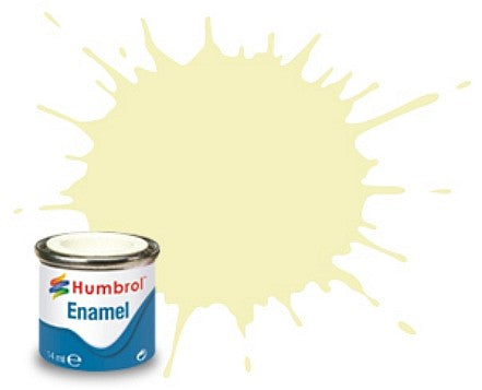 Humbrol 41 14ml. Enamel Gloss Ivory Tinlets (6)